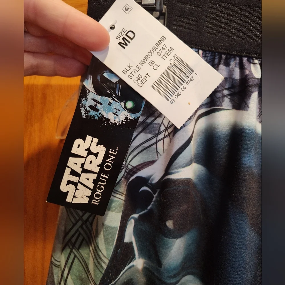 NWT Men's Star Wars Rogue One Darth Vader Boxer Shorts, M